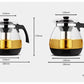 Premium Glass Teapot with Removable Steel Infuser Filter