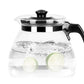 Premium Glass Teapot with Removable Steel Infuser Filter
