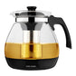 Premium Glass Teapot with Removable Steel Infuser Filter