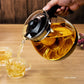Premium Glass Teapot with Removable Steel Infuser Filter